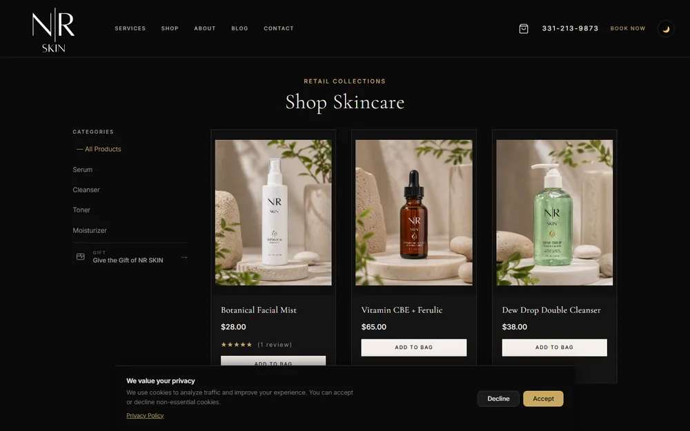 NR Skin shop